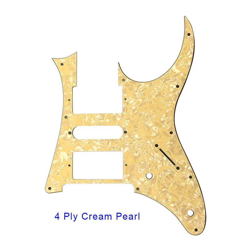 Pleroo гитара аксессуары pickguards костюм для Японии MIJ Ibanez RG 350 EX гитара хамбакера царапинам плиты - Цвет: 4 ply cream pearl