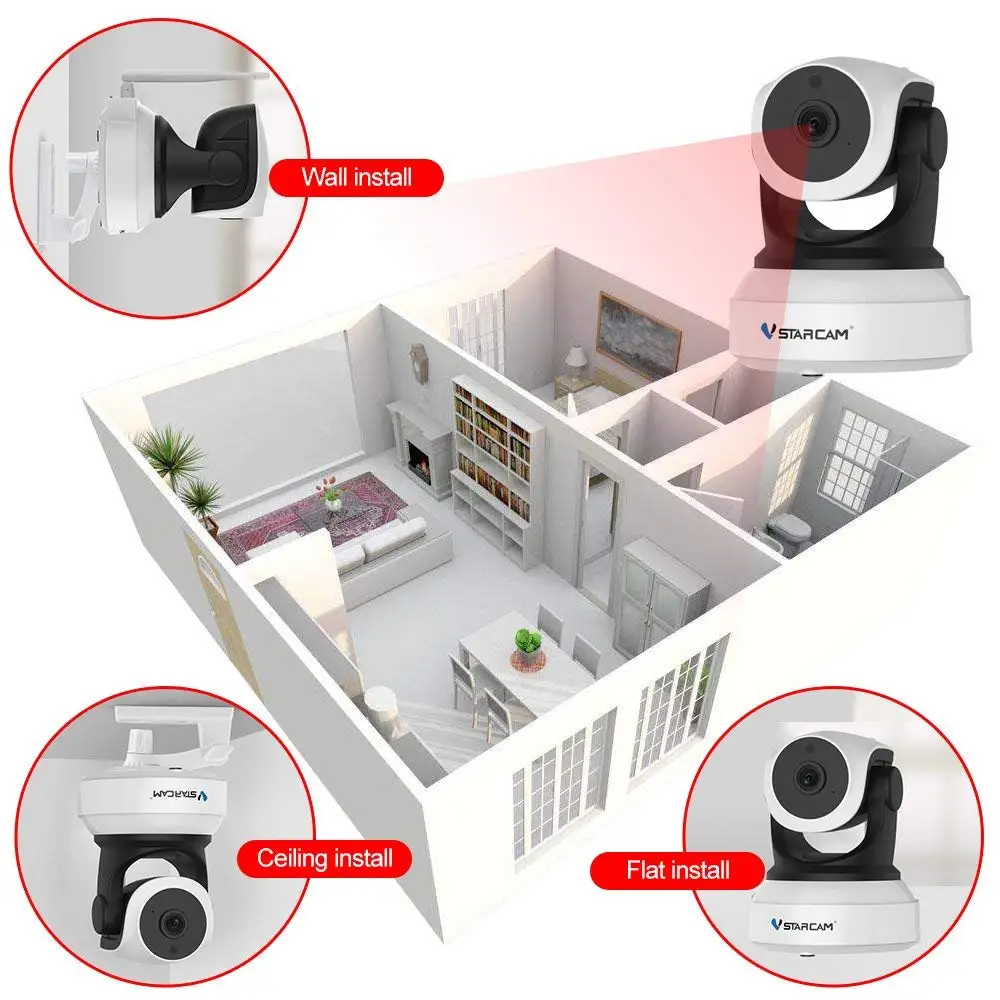 VStarcam HD IP камера WiFi беспроводная домашняя камера безопасности камера видеонаблюдения 720P 1080P ночное видение CCTV камера Wi-Fi IP P2P