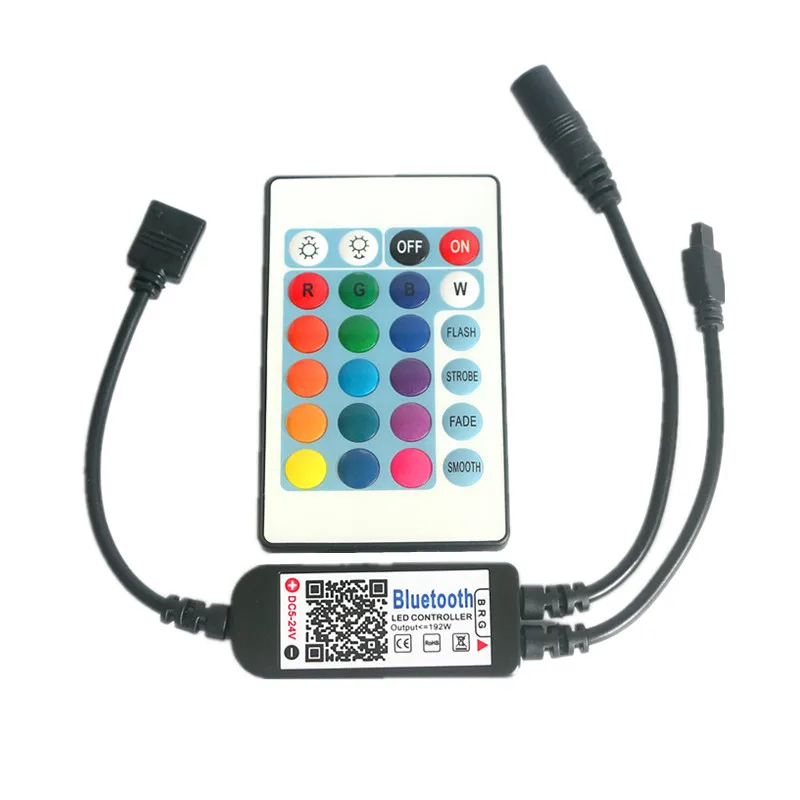 Мини RGB/RGBW контроллер Bluetooth DC5V 12V 24V мини музыкальный Беспроводной пульт