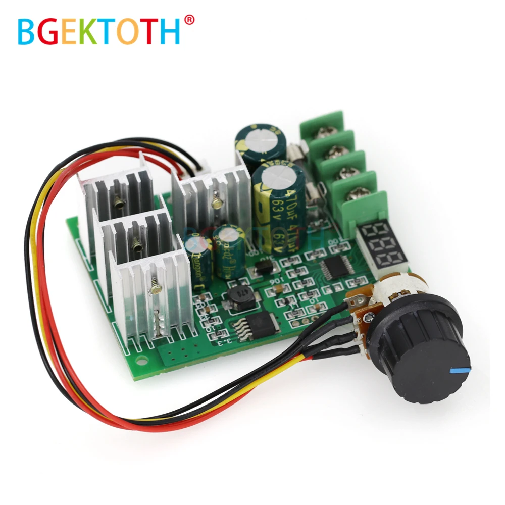 

DC6-60V 30A Digital LED Display 0~100% Adjustable Drive Module PWM DC Motor Speed Controller Regulator Dimmer Current Control