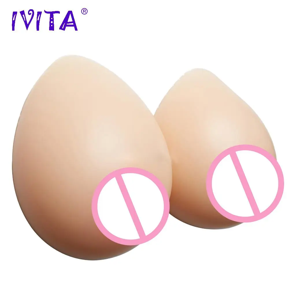 

IVITA 800g Silicone Breast Forms Fake Boobs Fashion Sale Breasts For Crossdresser Drag Queen Female Mastectomy Enhancer