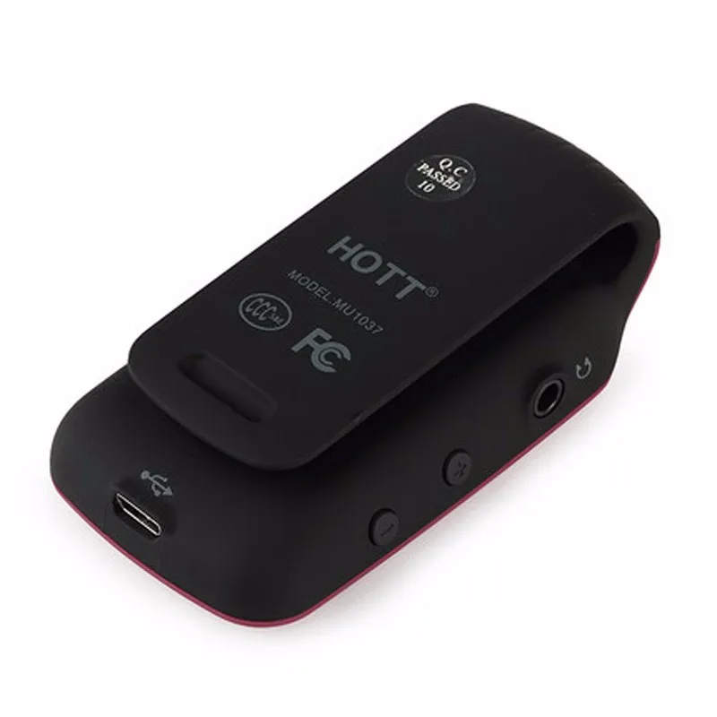 HOTT 1037, MP3 музыкальный плеер с зажимом, 8 ГБ, мини, Bluetooth, mp3 плеер, портативный, спортивный, шагомер, FM радио, SD карта, экран 1,8 дюймов