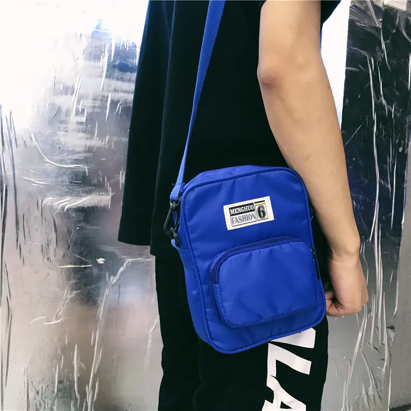 Menghuo Brand New Fashion Women Handbag Panelled Shoulder Bag Leisure Nylon Men Messenger Bag Female Crossbody Bags for Boys BagIMG_6056