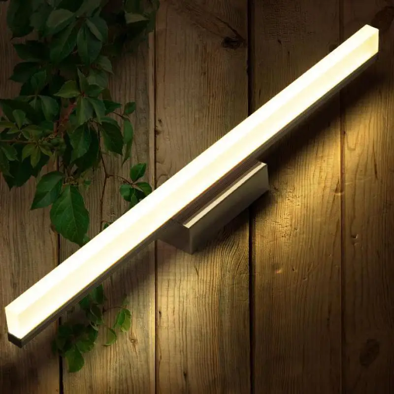 

Waterproof, Anti Fog Aluminum Acryl Led Mirror Light for Bathroom Living Room Toile Wall Lamp 40/60/80/100/120 cm 1186