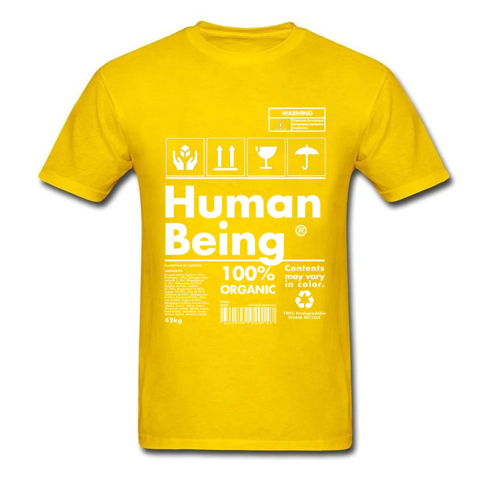  Printing T Shirt 2018 Fashion Short Sleeve Men T Shirt TpicOriginaltitle Design Autumn Tops T Shirt Round Neck Human Label yellow
