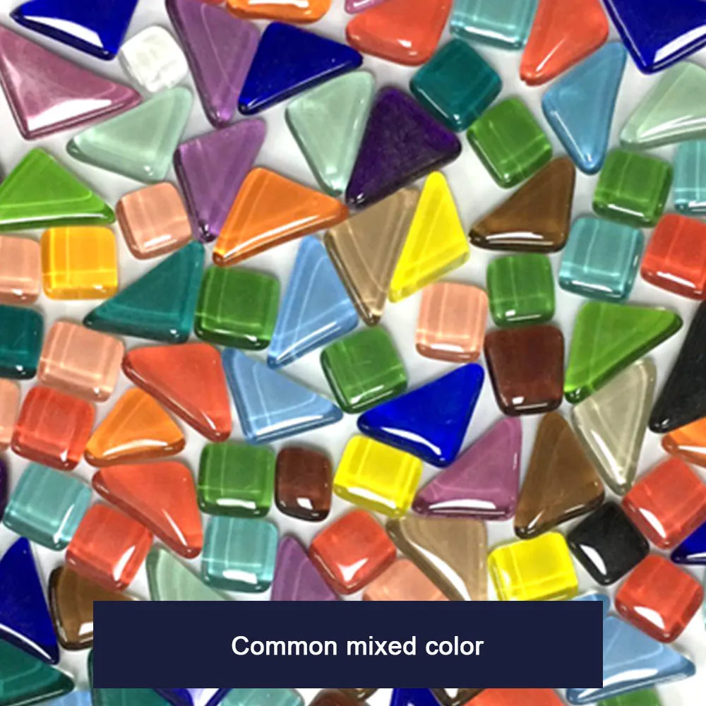 500 шт смешанные цвета квадратная стеклянная мозаичная плитка части Tessera для изготовления мозаики DIY ремесло искусство