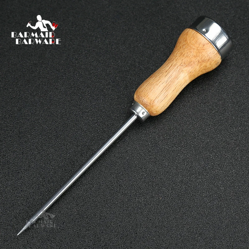 Ice Pick Crusher Crushed With Wooden Handle Cocktail Metal Bar Chisel Household Kitchen Tool | Дом и сад