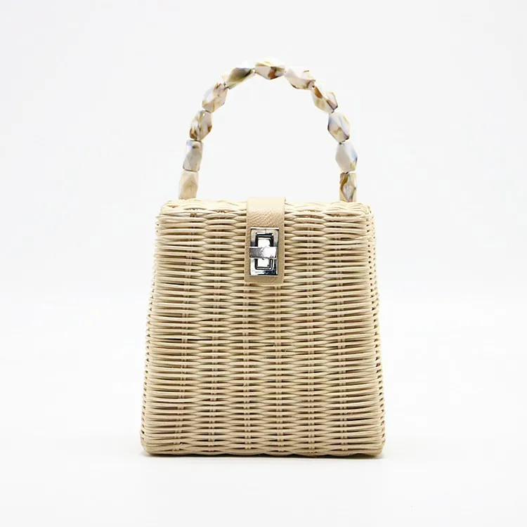 Роскошные сумки для женщин Бохо Плетеный соломенный сумки летняя сумочка из соломы каникулы