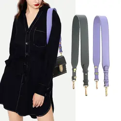 Сплошной цвет широкий плечевой ремень модные женские регулируемые ремни для сумок длинный ремень для сумки аксессуары кожаная ручка