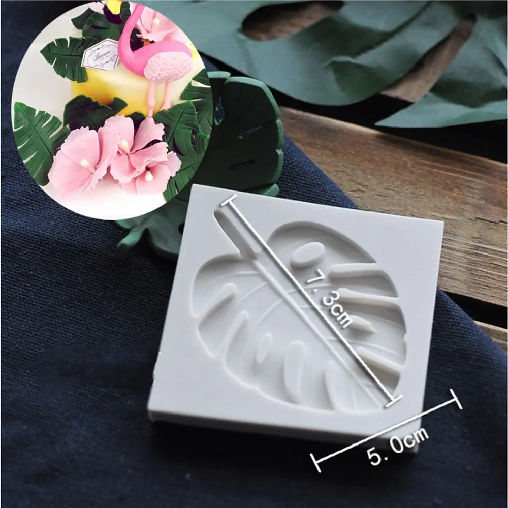 

1PC DIY Eco-friendly Leaf Pattern Cake Silicone Mold Fondant Sugarcraft Chocolate Mold Cake Decor Pastry Making Baking Tool