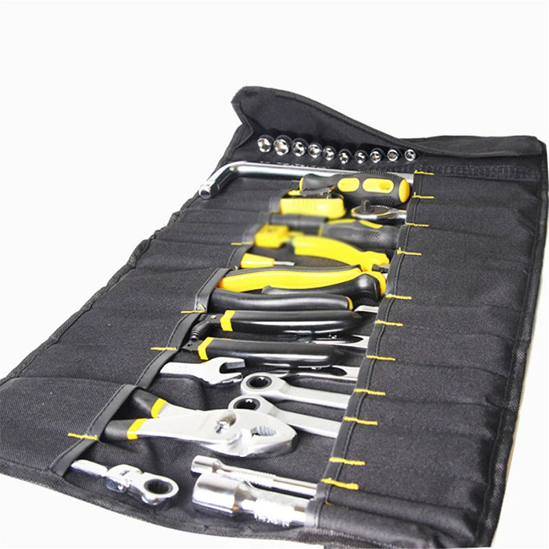 Roll-up Tool Storage Bag Motorcycle Mixed Accessories Parts Spanner Package Oxford cloth 58*34cm New Multi-functional Package Ho 15inch multi functional radio