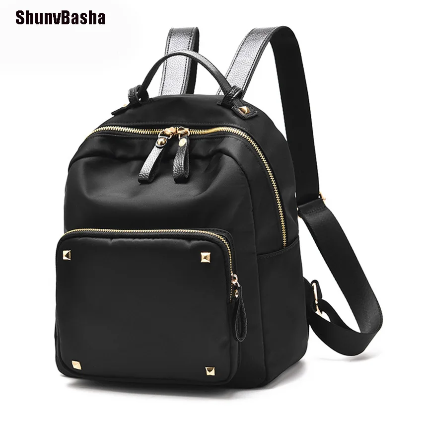 ShunvBasha Brand Women Backpack Youth Leather Backpacks Teenage Girls