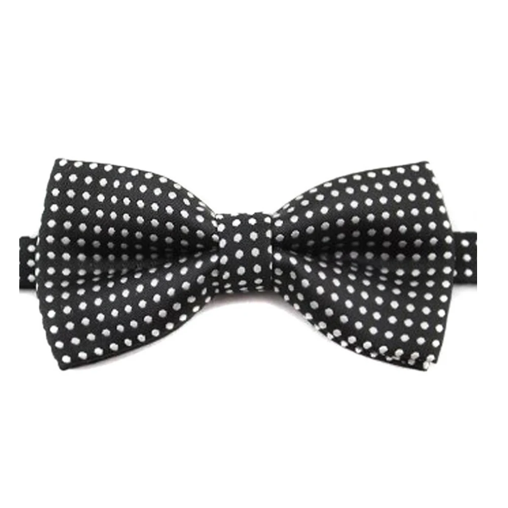 fashion Children Formal Cotton Bow Tie Kid Classical Dot Bowties Colorful Butterfly Wedding Party Pet Bowtie Tuxedo Ties - Цвет: deep grey