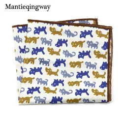 Mantieqingway мужские хлопок рыбы печатных платок для свадьбы смокинг цветочный карман скор носовой платок для мужские Костюмы груди Полотенца