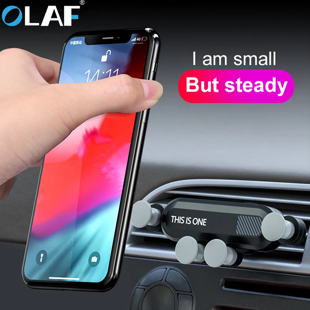 

Car Phone Holder For Phone In Car Air Vent Mount Stand No Magnetic Mobile Phone Holder Universal Gravity Smartphone Cell Support