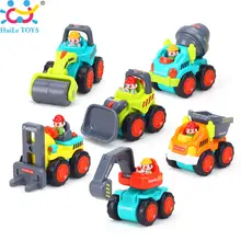 (Conjunto de 6) crianças Mini Carro Veículo de Construção de Brinquedos Modelo de Caminhão Carro Engenharia Artificial para o Menino Presentes de Natal