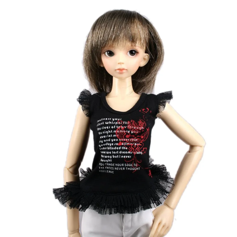[Wamami] 06 # кружевная черная/белая футболка наряд 1/4 MSD 1/3 SD DZ AOD BJD Dollfie|Куклы| |
