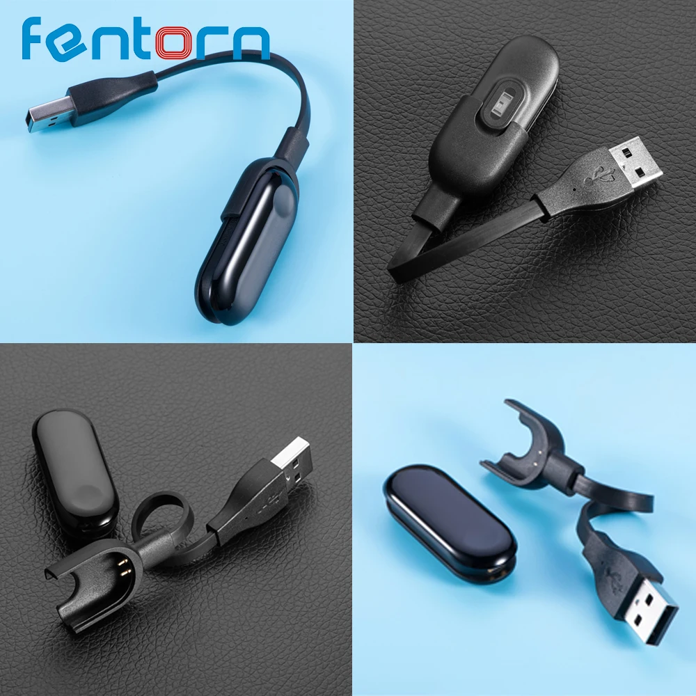 

Fentorn USB Charging Cable For Xiaomi Mi Band 3 Replacement Cord Charger Adapter For Xiaomi Miband 3 Smart Wristband Accessories