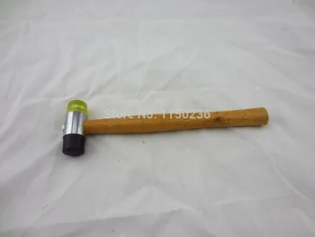 

free shipping!!! jewelry making rubber hammer, rubber mallet,gold silver rubber hammer with wood handle