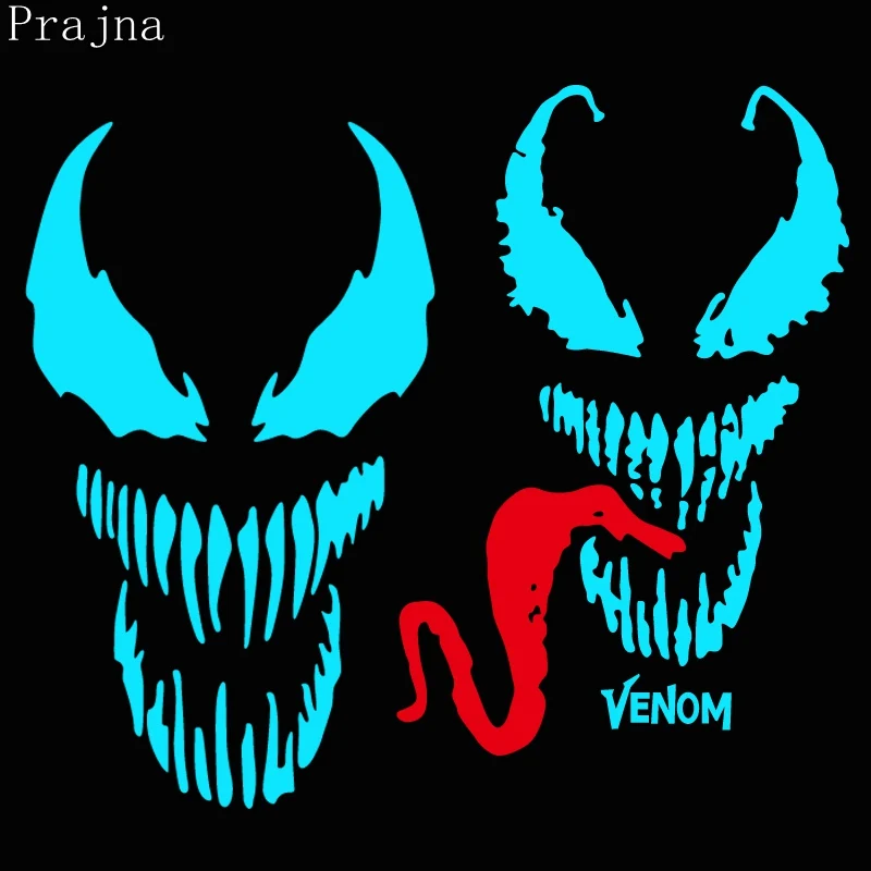 Prajna Hero Venom Mark iron on Transfers для одежды Ткань Горячая виниловая теплопередача нашивки аппликация на футболку светящаяся наклейка