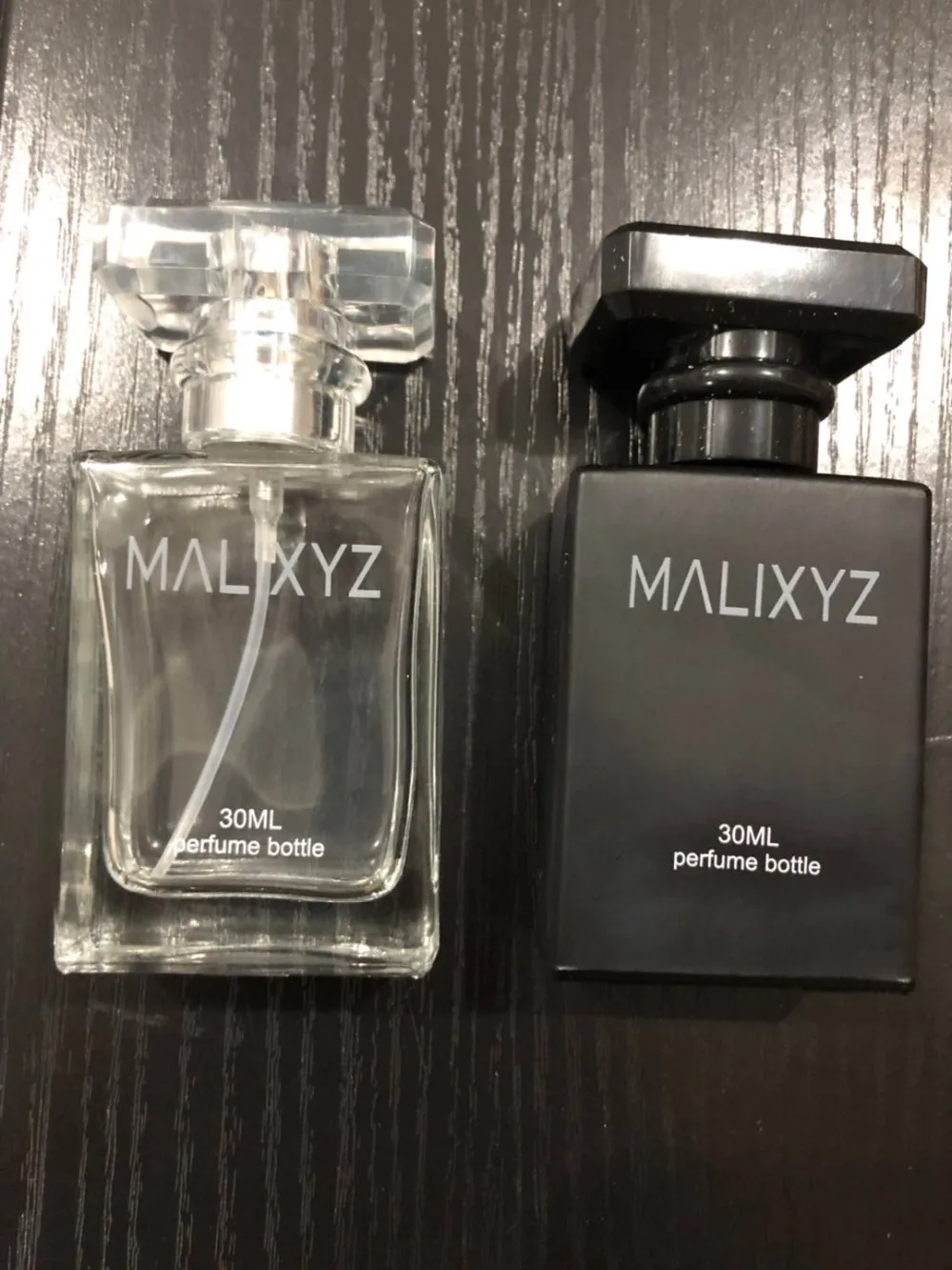 

MALIXYZ 1PCS 30ml Clear and Black Refill Glass Spray Refillable Perfume Bottles Glass Automizer Empty Cosmetic Container