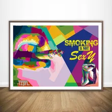 Курить не Сексуальная поп арт стена художественная краска Настенный