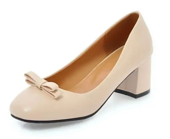 Zapatos Mujer Женские туфли лодочки на массивном каблуке Женская обувь высоком Sapato