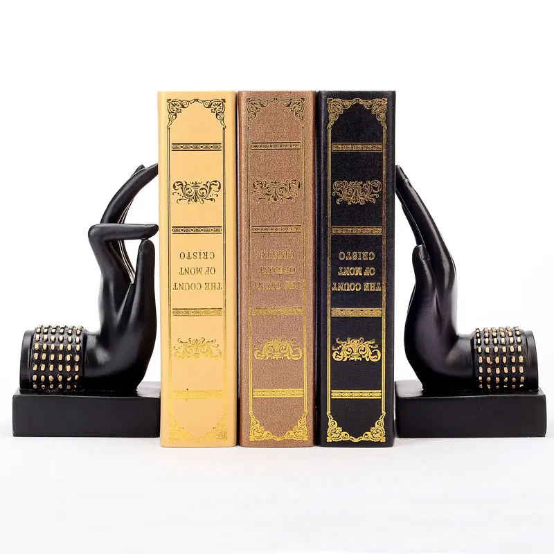 

Vintage Buddha Hand Bookends Art Sculpture Book Ends Book Holder Statue Resin Art&Craft Home Decoration L3268