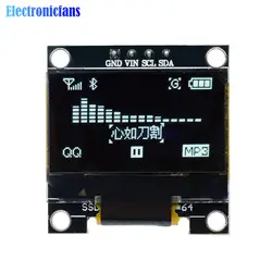 0,96 "I2C IIC Серийный 128X64 128*64 Белый O светодио дный ЖК-дисплей светодио дный Дисплей модуль SSD1306 12864 3 В ~ 5 В DC 0,96" SPI Последовательный модуль для Arduino