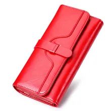 Mode Frauen Brieftaschen Top Vollrindleder Geldbörse Weiblichen Berühmte carteira feminina Brieftasche Clutches Handtasche Kartenhalter QB172