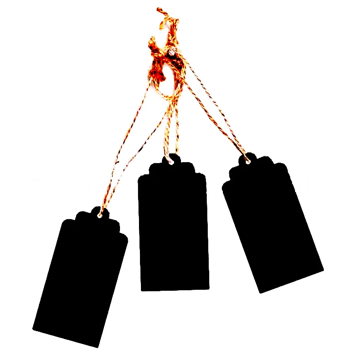 Price Tag Hanging Label BlackBoard Merchandise Commodity Name Card Wood