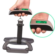 LCD Digital Electronic 50 kg/10g Balanza Bascula Portátil Maleta Del Viaje Del Equipaje Bolsa de Viaje de Bolsillo Mini Escalas de Peso Básculas de cinta