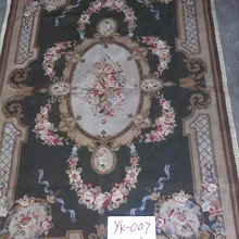 10 К 4'x6 'кружево шерстяные ковры чистой шерсти и ковры ручной работы темно-зеленый Флора