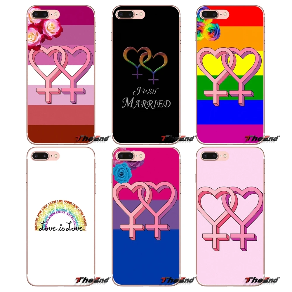 For Apple iPhone X 4 4S 5 5S SE 5C 6 6S 7 8 Plus 6sPlus 6Plus 7plus 8plus Soft Transparent Shell Covers Homosexual symbols | Мобильные