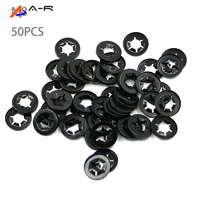 M12/10/8/6/5/4/3 Quicklock Starlock Push Nut Star Lock Washer