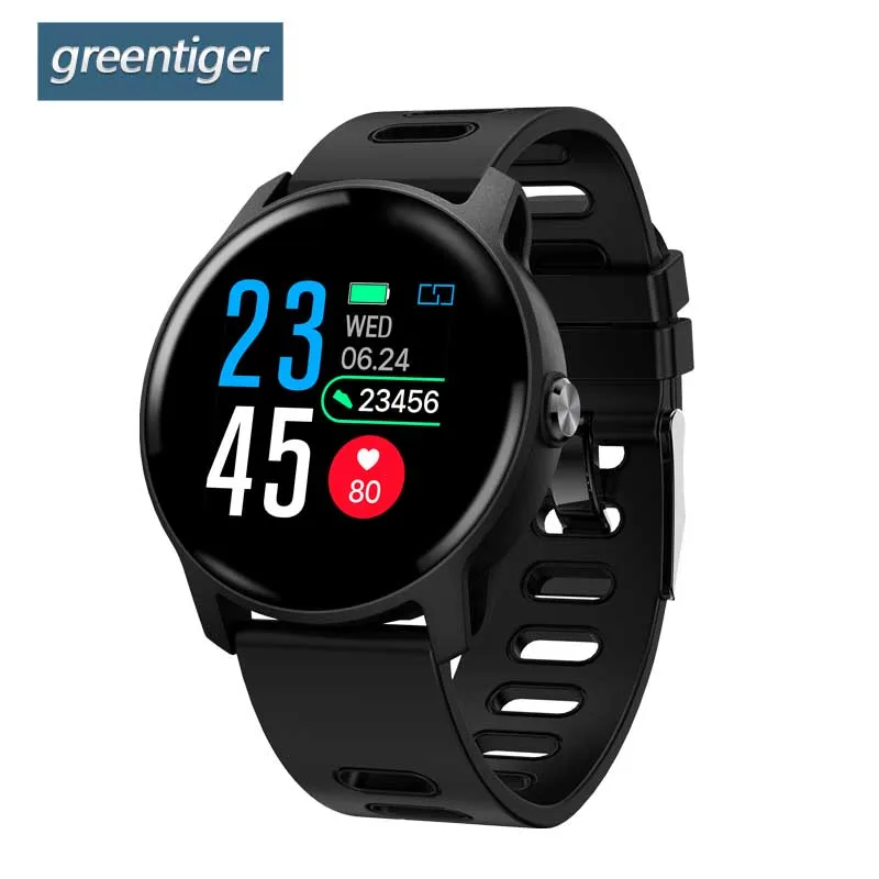 

Greentiger S08 Smart Watch Men IP68 Waterproof Heart Rate monitor Sleep Fitness Tracker Smartwatch Blood pressure android IOS