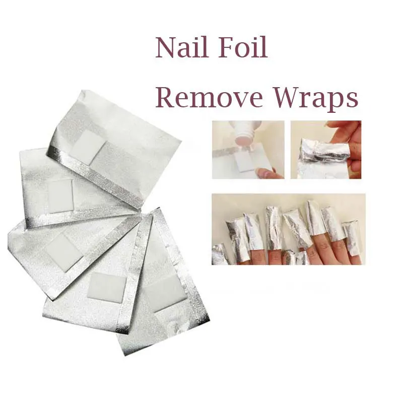 Buy 50Pcs/Lot Aluminium Foil Nail Art Soak Off Acrylic