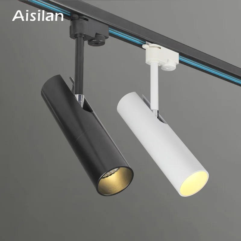 

Nordic LED track ceiling spotlight free adjustable rotation COB Modern for living room bedroom corridor kitchen AC85-260V