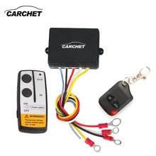 CARCHET DC 24V Winch Wireless Remote Control for Jeep Truck ATV SUV Winch Wireless Remote Control Set Car Accessories 9500lbs12v 24v portable copper core motor winch power recovery winch cable puller winch kit atv winch trailer truck truck