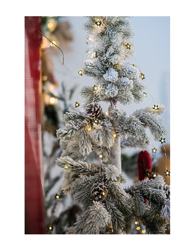 20 светодиодный скандинавский Деревянная Рождественская елка лося медная проволока гирлянды 3 м светодиодный Декор для рождественской гирлянды на окно год
