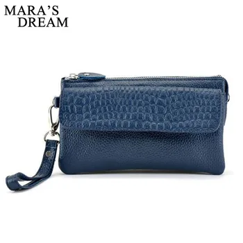 

Mara's Dream Women Clutch Bag Fashion Leather Crocodile Pattern Envelope Shoulder Ladies Small Messenger Handbag Female Wristlet