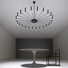 Современный дизайнерский светильник-люстра, простой железный подвесной светильник для дома, гостиной, спальни, столовой, светильники