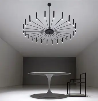 

Post-modern Designer Chandelier Lighting Simple Iron Home Deco Lustre Suspension Living Room Bedroom Dining Room Light Fixtures