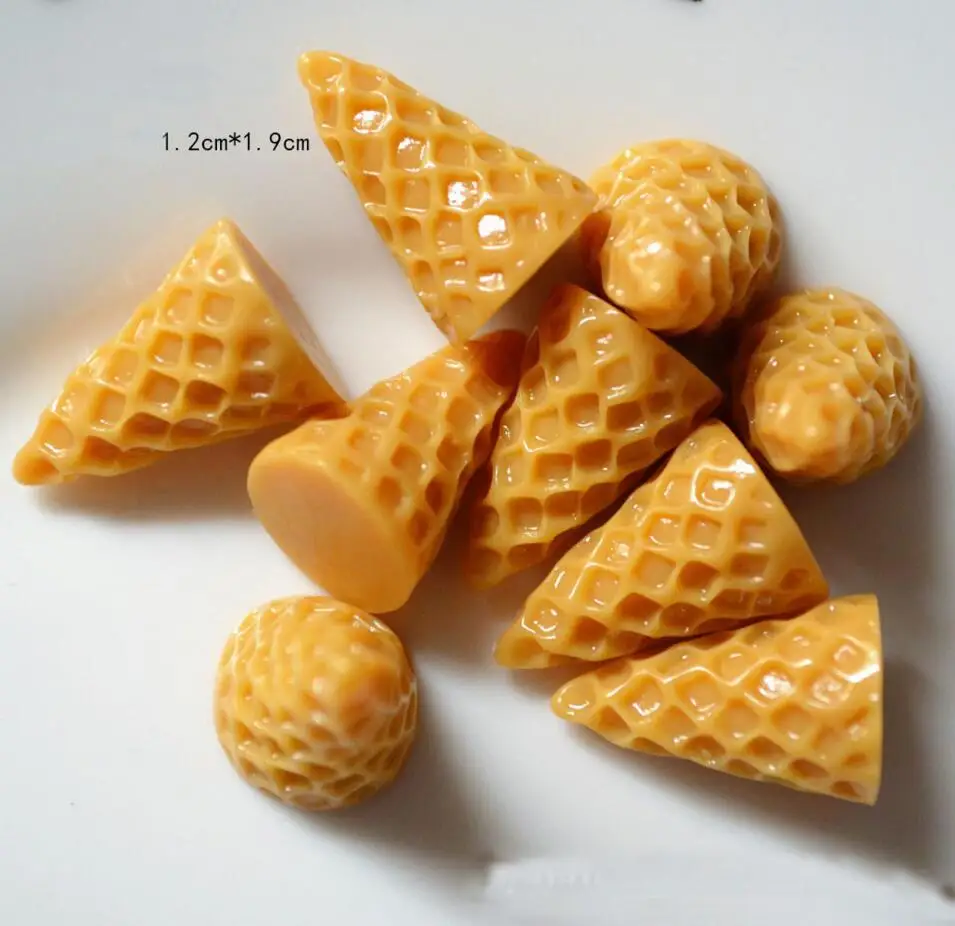 6 шт. конус для мороженого Diy Lizun Slime амулеты аксессуары для слизи наполнитель миниатюрный полимерный Детский пластилин подарок - Цвет: 7PCS Small Cone