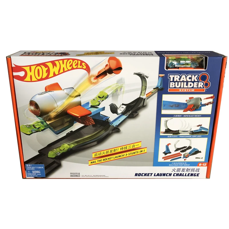 Новинка Игрушечный трек Hot Wheels Hotwheels запуск ракет трюк различные скачки трека