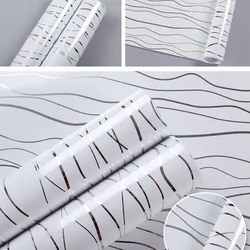 

Waterproof Self Adhesive Kitchen Furniture Wallpaper Bedroom Wardrobe Face Lift Sticker PVC Cupboard Grid Wallpapers EZ140