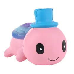 Jumbo Squishies Милая шляпа маленькая черепаха Kawaii крем Ароматические очень медленно расправляющиеся мягкие игрушки декомпрессии Squeeze Дети