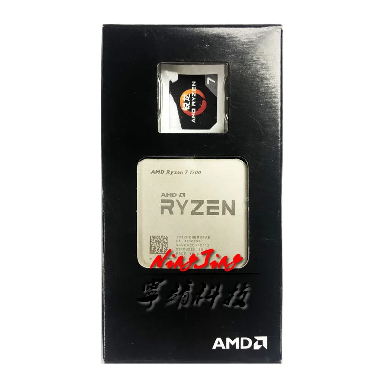 AMD Ryzen 7 1700 R7 3 0 ГГц Восьмиядерный процессор с шестью резьбой L2 = 4 м L3 16 65 Вт YD1700BBM88AE