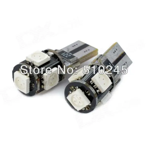 5050 x W5W CANBUS 5 led 194 безошибочный автомобисветодиодный 168 T10 автомобильный боковой