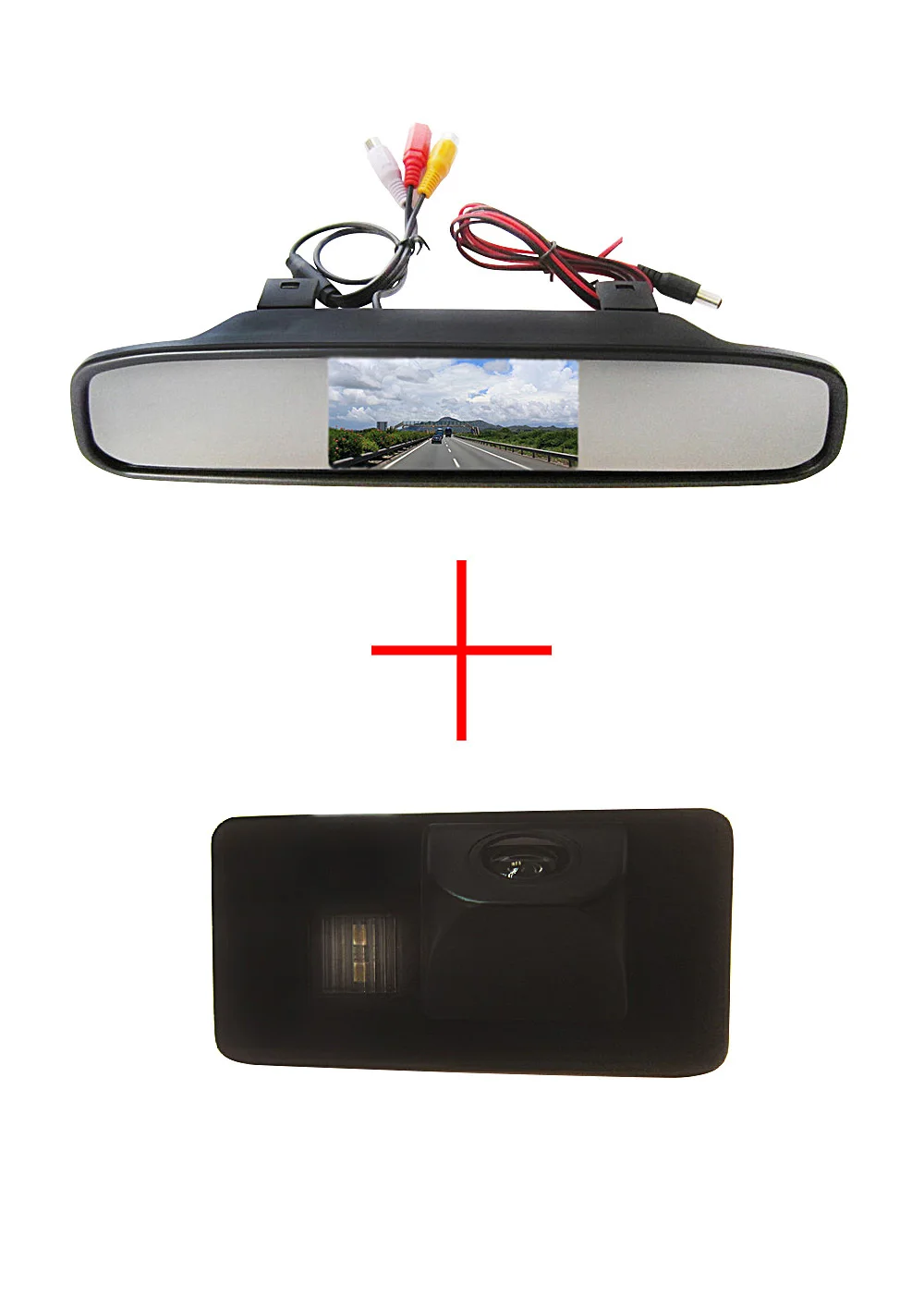 

Color CCD Car Rear View Camera for BMW E81 E87 E90 E91 E92 E60 E61 E62 E63 E64 X5 X6 with 4.3 Inch Rear view Mirror Monitor